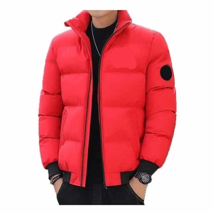 Custom Logo OEM Men Puffer Jacket Lightweight Quilted Winter Jacket Stand Collar Windproof Warm Casual Outdoor <b>Coat</b> - Product Image 6