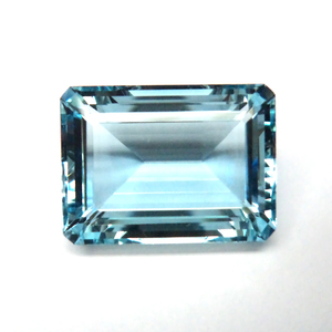 100% naturel qualité d'exportation précieuse bleu aigue-marine pierre précieuse forme octogonale coupe à facettes véritable taille calibrée pierre précieuse OEM - Product Image 3