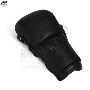 Gants de Sparring ajustables pour la formation des adultes, demi-doigts personnalisés, gants de Sparring en cuir véritable - Product Image 2