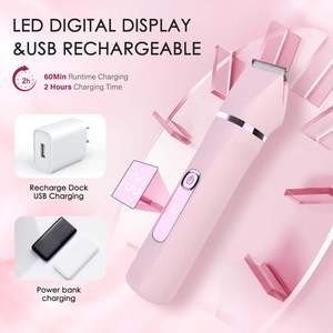 Depiladora Eléctrica 3 en 1 para Mujer, Resistente al Agua IPX6, Depiladora Húmeda/Seca con Doble Cuchilla para Recortar el Bikini y las Axilas - Product Image 3