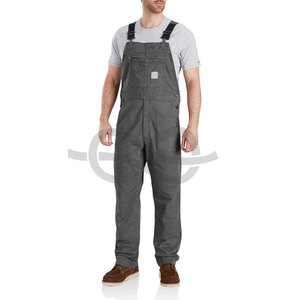 Bavoir en toile robuste et décontracté pour hommes, vêtements de travail durables, tissu extensible, bretelles réglables, poches utilitaires multiples - Product Image 5