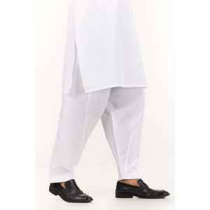 ชุดสาหรี่ขาวพื้นฐานสไตล์ปากีสถาน ชุดอินเดียแบบอานาร์กาลี ผ้าจอร์เจตต์ ตัดเย็บสำเร็จรูป รุ่น SH-CTN23-001 - Product Image 3