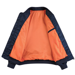 Chaqueta Bomber para Hombre, Nueva Llegada, Alta Calidad, Impresión de Logotipo Personalizado, Gruesa, Impermeable, Transpirable, 100% Seda Ecológica, Clásica - Product Image 3