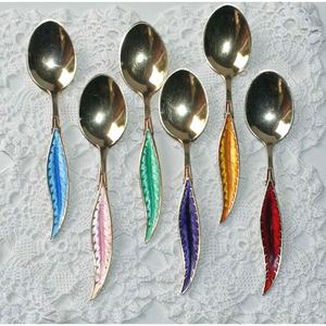 Stainless Steel <b>Gold</b> Plated Serving Spoon Set with Handmade Handle Design Luxury Modern Spoons Set for Restaurant Wedding Home - Product Image 3