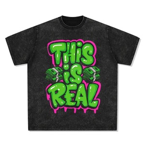 100% alta calidad nueva moda impresa camisetas Unisex 80% Algodón 20% poliéster propia marca gráfico impreso camisetas para hombres - Product Image 2