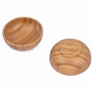 Bol à salade en bois d'acacia de style premium, écologique, jetable, compatible lave-vaisselle, de haute qualité, naturel, personnalisable - Product Image 2