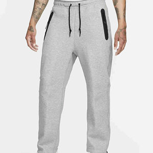 Men SweatpantsLatest High Quality Customized Logo Cotton Polyester Wide Jogger Polyester Straight <b>Leg</b> Sweatpants Men Sweatpants - Product Image 1