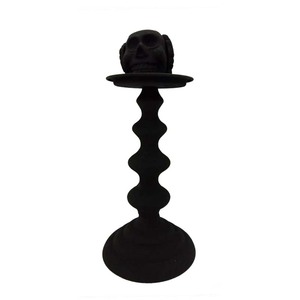 Juego de 2 velas cónicas de aluminio decorativas para fiestas de eventos, velas hechas a mano de alta calidad con revestimiento negro - Product Image 2