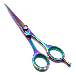 Meilleures ciseaux de salon professionnels pour barbiers, lames en acier inoxydable, manche long, fournitures de salon de coiffure en plastique, vente chaude, fabriqué au Pakistan - Product Image 2