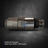 Soupape de décharge auxiliaire EX360-3G 00162 pour excavatrice Hitachi EX360, pièces de rechange pour électrovanne hydraulique OEM