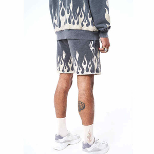 Conjunto de Dos Piezas para Hombre de Alta Calidad, Color Gris, Ropa Deportiva y Casual, Ligero, Sudadera con Capucha y Pantalones Cortos - Product Image 4