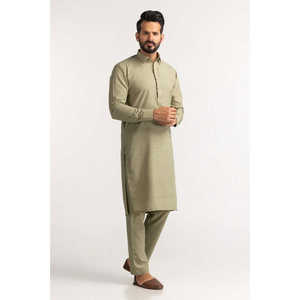 Tela sin coser estilo casual Slub Karandi, mezcla de fibra LF - Product Image 3