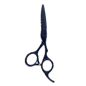 Ciseaux de salon de beauté avec repose-doigts fixe, ciseaux de coiffure de haute qualité, couleur noire, ciseaux de salon - Product Image 6