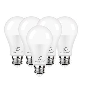 Confezione da 5 Lampadine LED da 9W, Luce Fredda 6500K, Corpo in Plastica, Attacco E27 e B22, Chip CTC e SMD, Interruttore con Sensore, Certificato per Uso Residenziale - Product Image 3