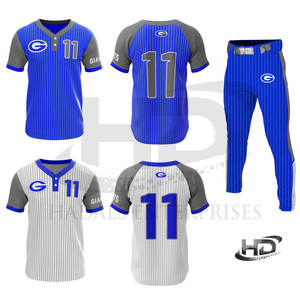 Uniforme de béisbol de diseño personalizado conjunto de tackle uniforme de béisbol de sarga uniforme de Béisbol Juvenil - Product Image 1