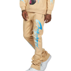 Offre Spéciale – Survêtement Unisexe en Coton Délavé à l'Acide avec Capuche et Pantalon Évasé, Logo Personnalisé, Hiver, Couleur Unie, Respirant, pour le Jogging - Product Image 6