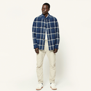 Chemise en flanelle de coton de haute qualité pour le ski et le snowboard, meilleure vente avec boutons et trous de boutons avec logo personnalisé - Product Image 4