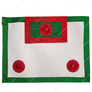 อัศวินแห่งเซนต์ Andrew ผ้ากันเปื้อนสก็อตสีขาว, สีเขียวและสีแดง - Product Image 1