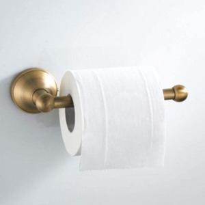 Vintage-Inspired Brass <b>Tissue</b> Holder Premium Metal Finish with Decorative Detailing for Traditional Styled Homes - Product Image 4