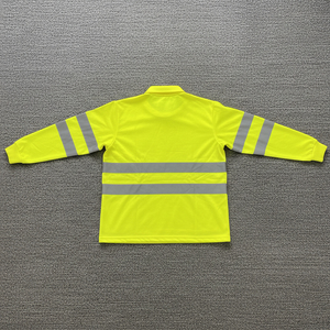 Chemise de sécurité à manches longues haute visibilité, respirante, 100 % polyester, personnalisée, OEM/ODM, de haute qualité, avec éclairage LED, imperméable, conforme à la norme ANSI Classe 2 - Product Image 2
