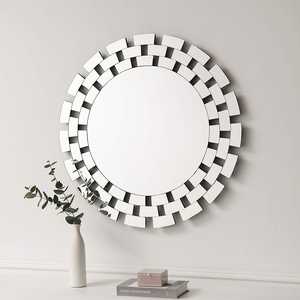 Espejo de Pared Decorativo Veneciano con Marco de Vidrio Antiguo de Lujo Moderno, Hexagonal, Rectangular, Cuadrado, Ovalado, para Baño, para Hoteles - Product Image 1