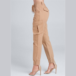 Pantalones Cargo personalizados con bolsillos para mujer, ropa de calle de talla grande, holgados, rectos y anchos, pantalones Cargo para correr, vaqueros para mujer - Product Image 6