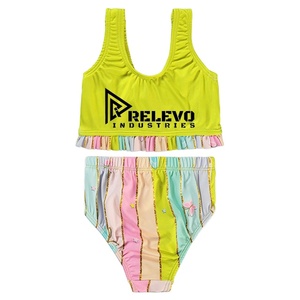 Women High Waist Bikini Set Two Piece Swimwear <b>Tummy</b> <b>Control</b> Beachwear Quick Dry Stretch Fabric Swimsuit - Product Image 1