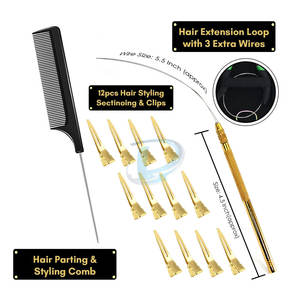 Pinces et outils pour extensions de cheveux fabriqués au Pakistan à prix abordable, service OEM - Product Image 3