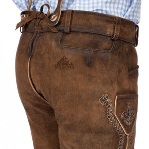 Allemand oktoberfest lederhosen shorts hommes en cuir de chèvre brodé bavarois tenue fournisseur oem achats en gros - Product Image 6