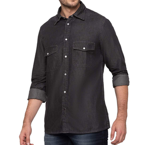 เสื้อยีนส์แขนยาวสำหรับผู้ชาย, เสื้อยีนส์ผ้ายีนส์สำหรับ2025มาใหม่ชุดลำลองเปิดปก - Product Image 2