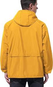 Veste coupe-vent longue pour homme de marque en gros, style vintage, légère, imperméable, à capuche, pour l'hiver - Product Image 5