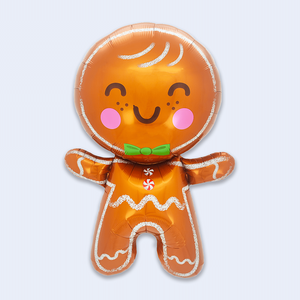 <b>Gingerbread</b> <b>Man</b> Balloon 80Cm Party <b>Decoration</b> Christmas Festive Balloons - Product Image 1