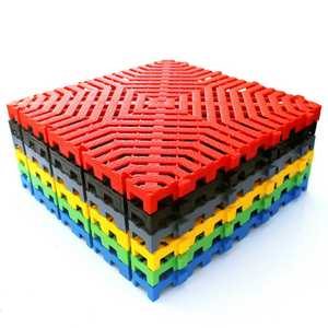 Nhà để xe sàn thảm cứng nhắc Modular đầy màu sắc lồng vào nhau sàn nhà để Xe gạch nhựa cho xe chi tiết cửa hàng hội thảo - Product Image 1