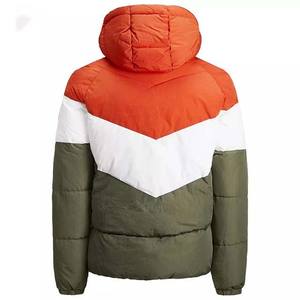 Meilleure vente de vestes bouffantes en toile de haute qualité 500g pour hommes, vestes personnalisées en coton polyester imperméable pour l'hiver, fermeture éclair contrastée pour la rue - Product Image 2