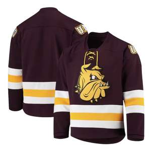 Camisetas de Hockey Personalizadas con Cordones, Ropa Deportiva Ligera de Color Liso, Uniformes de Hockey Sublimados con Bordado de Sarga para Equipos, Logotipo del Club - Product Image 1