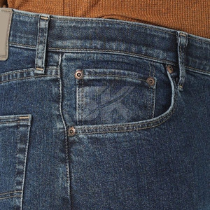 Pantalones vaqueros de hombre de tela cómoda y de alta calidad, corte ajustado, 100% algodón, para viajes y uso diario. - Product Image 5