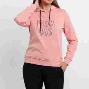 Sudadera con capucha rosa de moda personalizada de bajo precio 2025 Sudadera con capucha de mujer de calidad superior con nuevo logotipo personalizado Sudaderas con capucha de venta superior Servicio OEM - Product Image 4