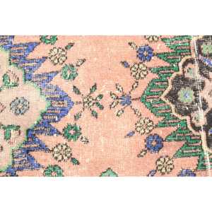 Tapis turc vintage 3,3x11,7 pi (100x358 cm), tapis persan rose - Product Image 5