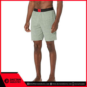 ชุดเซ็ตขาสั้นแฟชั่นใหม่สำหรับผู้ชาย ผ้าฝ้ายระบายอากาศดี รับผลิตตามแบบ OEM ราคาถูก เป็นมิตรกับสิ่งแวดล้อม ลายเรียบ เอวยางยืด - Product Image 3