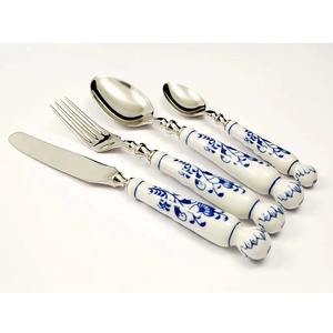 Ensemble de 4 couverts en acier inoxydable Cuisine de table idéale pour la maison Hôtel Utilisation Couverts finis plaqués couleur or Poignée de dernière conception - Product Image 3