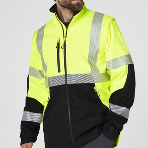 Chaqueta DE TRABAJO reflectante de seguridad para trabajadores pesados de invierno personalizada de alta visibilidad para construcción industrial impermeable Haus Industries - Product Image 3
