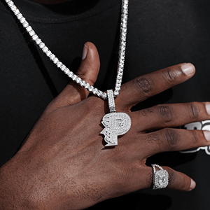 Colgante de Joyería Personalizado de Aleación Chapada en Oro con Diamantes Estilo Hip Hop Urbano - Product Image 6