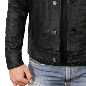 Veste en cuir stylée pour hommes la plus vendue dans les meilleures couleurs disponibles dans les meilleurs prix de vente veste en cuir pour hommes - Product Image 5