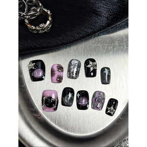 Faux ongles à presser Dark Luck Gothic Star Cross - Product Image 4