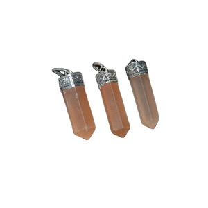 Pendentifs d'enveloppe de pierre de crayon Lapis Lazuli d'agate Export Pierre semi-précieuse Artisanat - Product Image 3