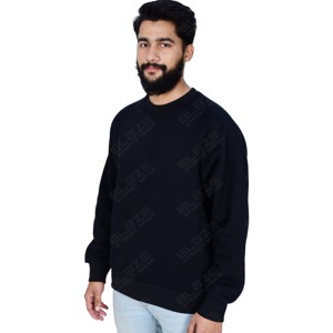 Tùy Chỉnh 100% Bông Áo Chống-Rửa Gân Cổ Áo Mock Cổ 430gsm In Kỹ Thuật Số Mùa Thu Dệt Kim Vải In Mô Hình - Product Image 1