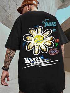 Camiseta Personalizada 100% Algodón para Hombre, Top de Punto Casual de Alta Calidad, Impresión Digital y Logotipo, Ropa al por Mayor - Product Image 3