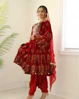 Robe Kuchi Afghane Vintage Personnalisée de Haute Qualité à Manches Évasées en Dentelle et Boutons, Respirante et Décontractée pour Femme – Meilleure Vente