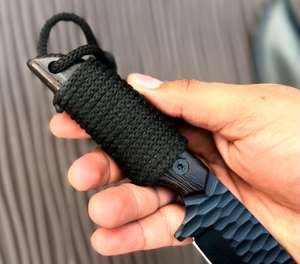 Couteau de chasse industriel en acier au carbone avec fourreau, lame fixe, survie en camping, manche en micarta OEM, survie en plein air, camping - Product Image 2