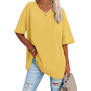 T-shirts décontractés à la mode, t-shirts en coton, imprimés oversize pour femmes - Product Image 3